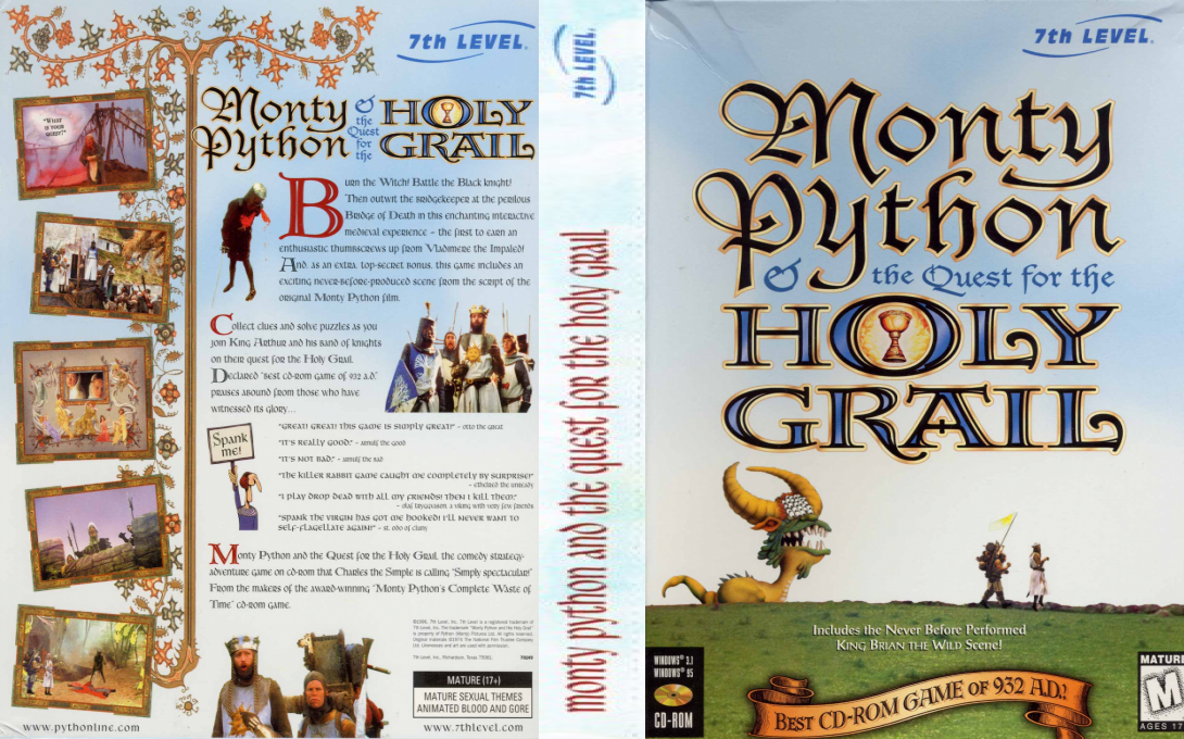 Monty Python and the Quest for the Holy Grail — box-texture (US)