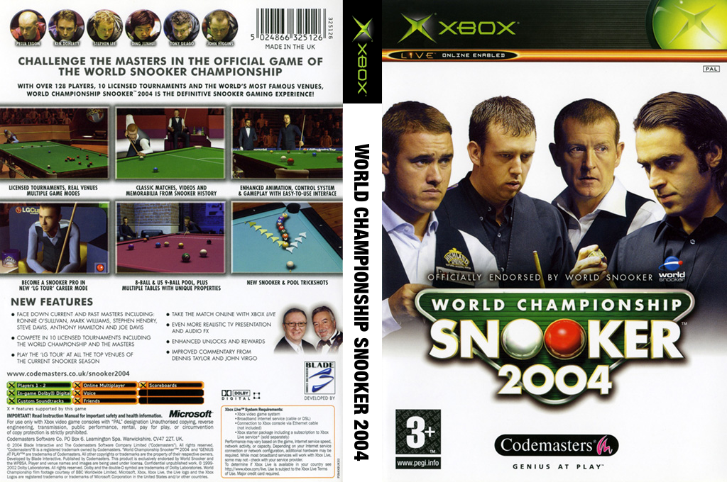World Championship Snooker 2004 — box-texture (EU)
