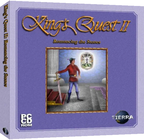 King's Quest 2 - Romancing the Stones — box-3D (CUS)