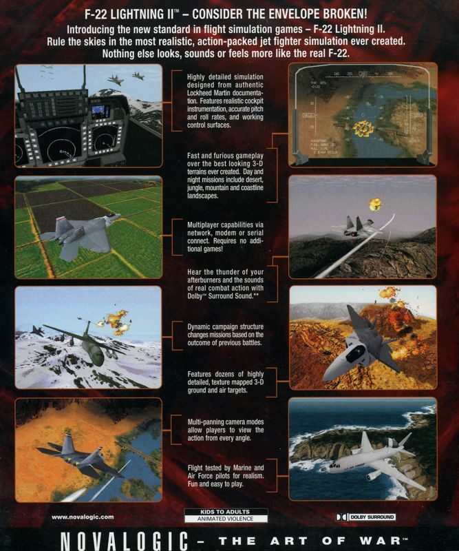 F-22 Lightning 2 — box-2D-back (US)