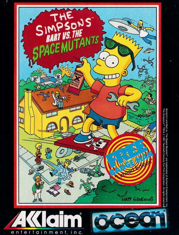 Simpsons, The - Bart Vs. The Space Mutants box art