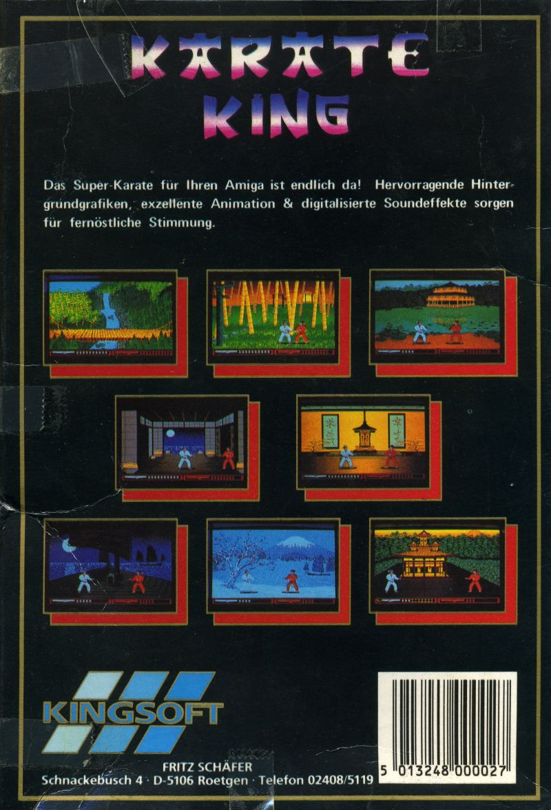 Karate King — box-2D-back (DE)