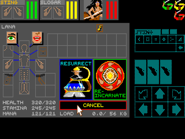 Dungeon Master - Chaos Strikes Back — ss (JP)