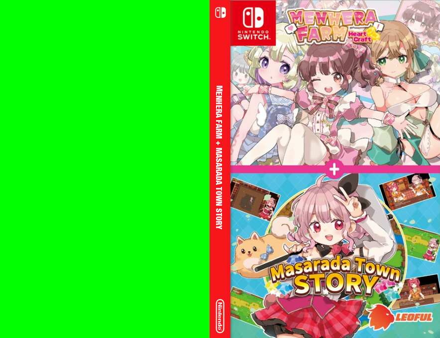 Menhera Farm + Masarada Town Story — box-texture (JP)