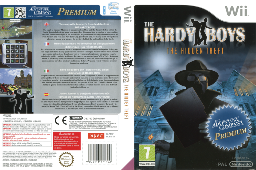 Hardy Boys, The - The Hidden Theft — box-texture (UK)