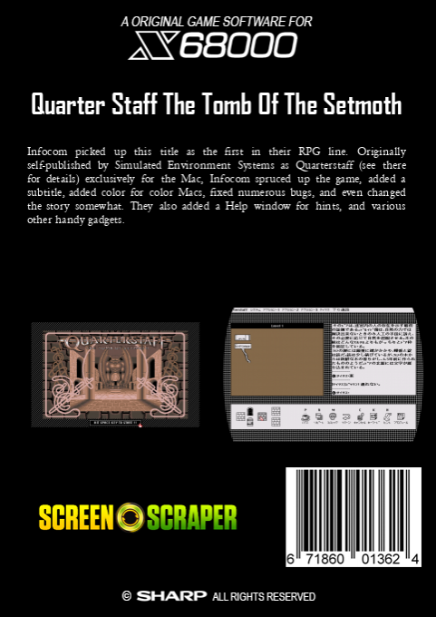 Quarter Staff The Tomb Of The Setmoth — box-2D-back (SS)