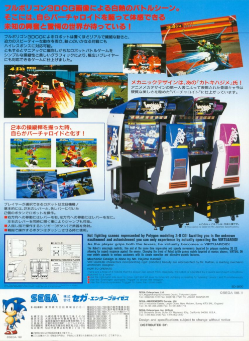 Cyber Troopers Virtual-on — box-2D-back (JP)