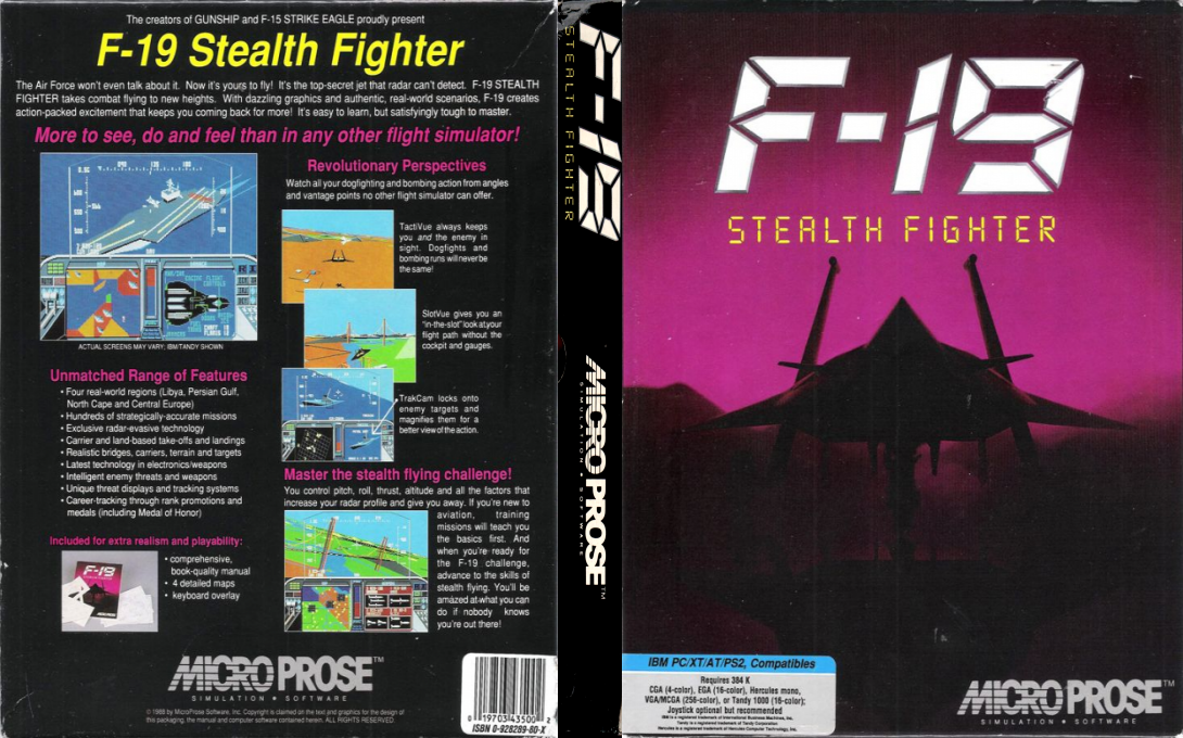 F-19 Stealth Fighter — box-texture (US)