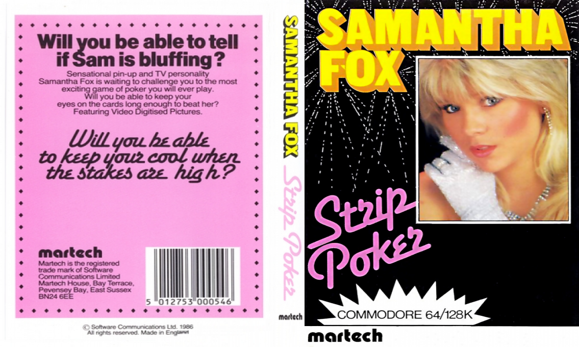 Samantha Fox Strip Poker — box-texture (EU)