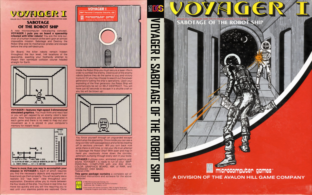 Voyager 1 - Sabotage Of The Robot Ship — box-texture (US)