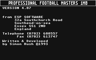 Professional Football Masters — sstitle (WOR)