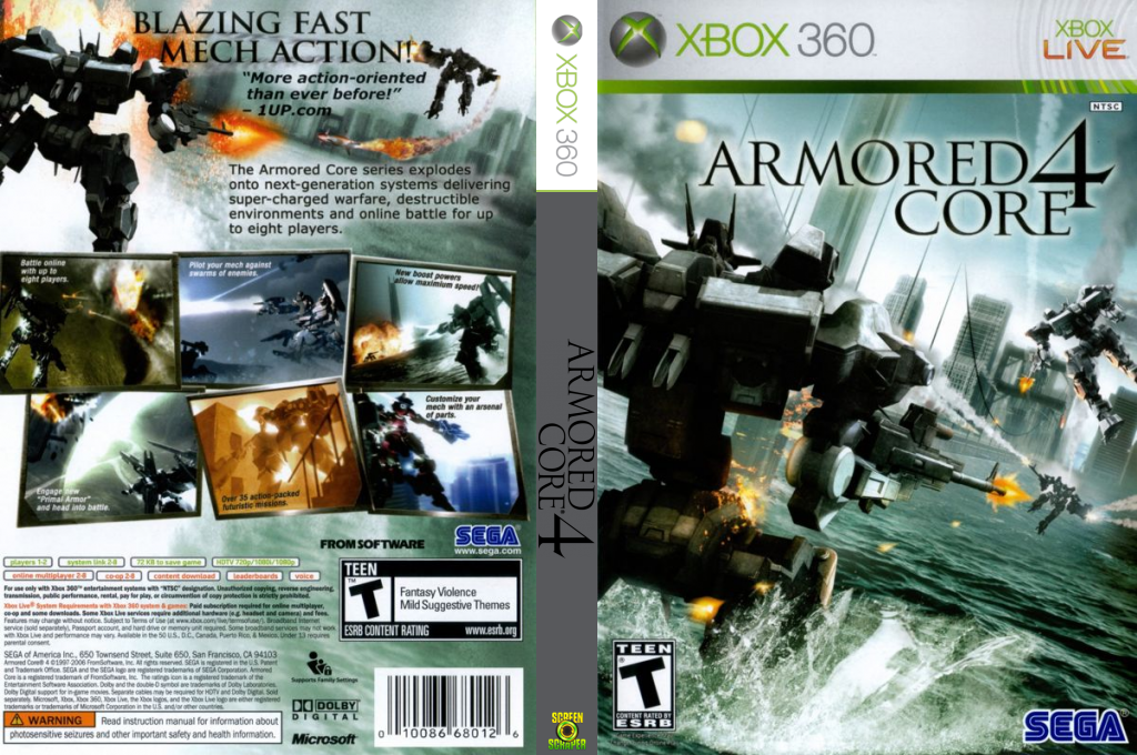 Armored Core 4 — box-texture (US)