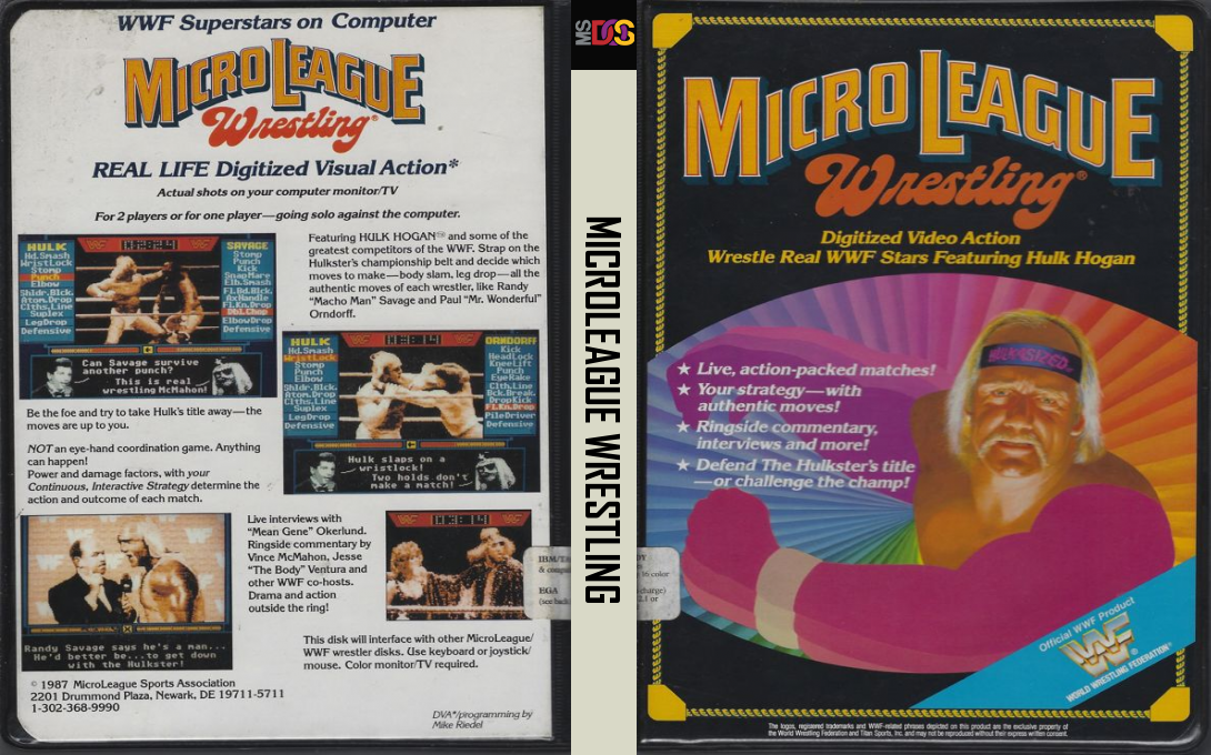MicroLeague Wrestling — box-texture (US)