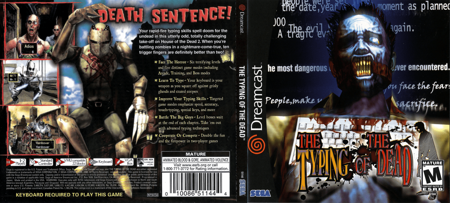 Typing of the Dead, The — box-texture (US)