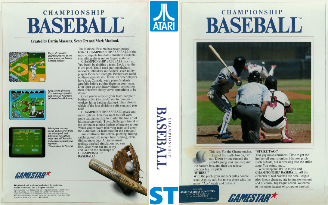 Championship Baseball — box-texture (EU)
