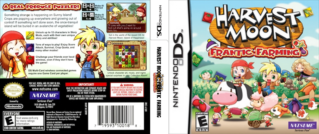 Harvest Moon - Frantic Farming — box-texture (US)