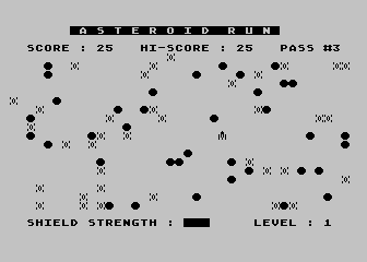 Asteroid Run — ss (WOR)