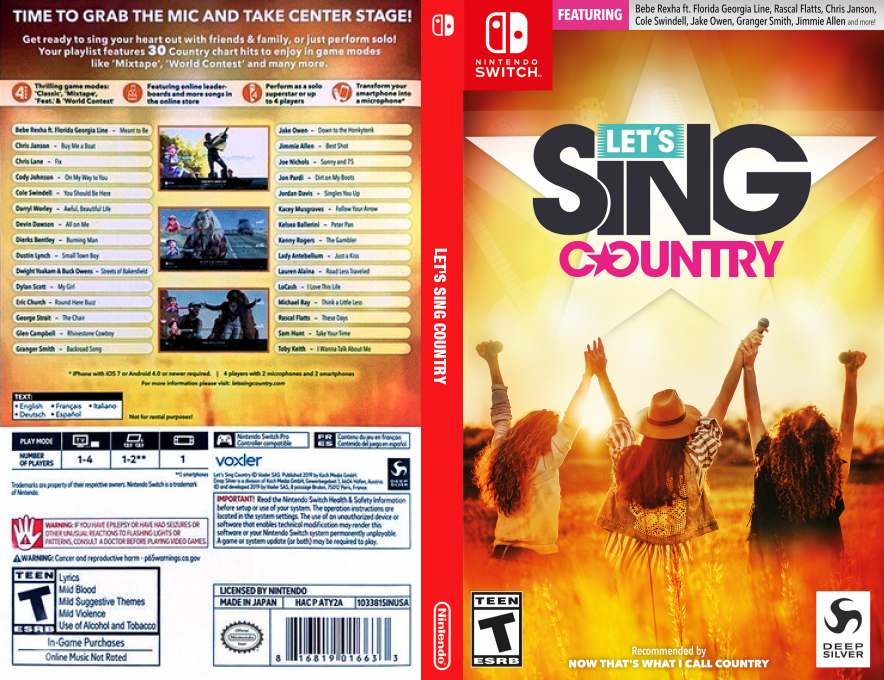 Let's Sing Country — box-texture (US)