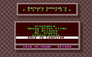 The Puzzle Page #170 — ss (WOR)