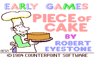 Early Games : Piece of Cake — sstitle (WOR)