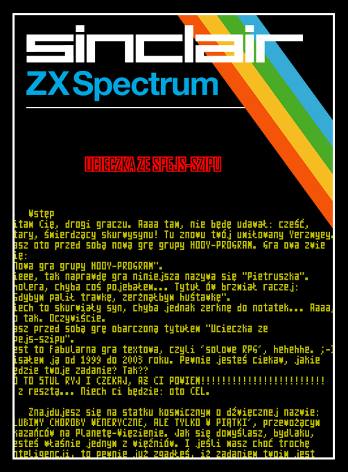 Ucieczka Ze Spejs-szipu box art