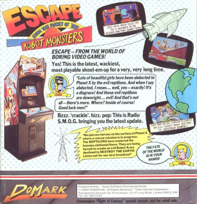 Escape from the Planet of the Robot Monsters — box-2D-back (CUS)