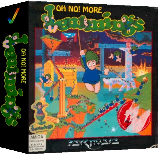 Oh No! More Lemmings — box-3D (WOR)