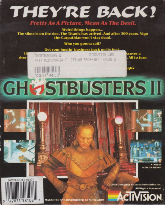 Ghostbusters 2 — box-2D-back (EU)