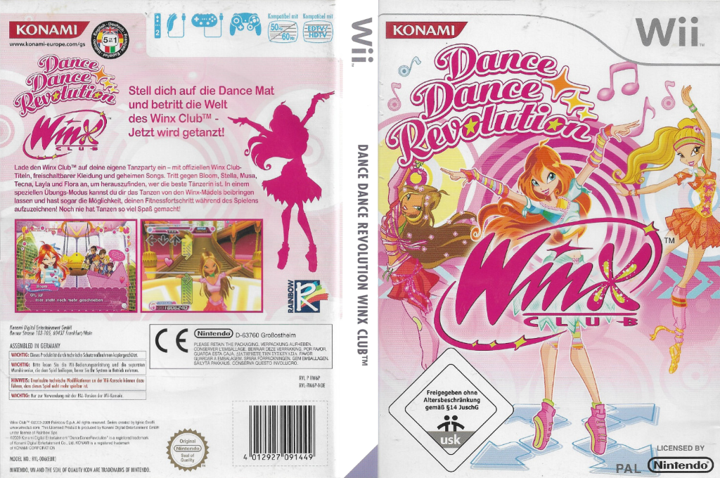 Dance Dance Revolution - Winx Club — box-texture (DE)