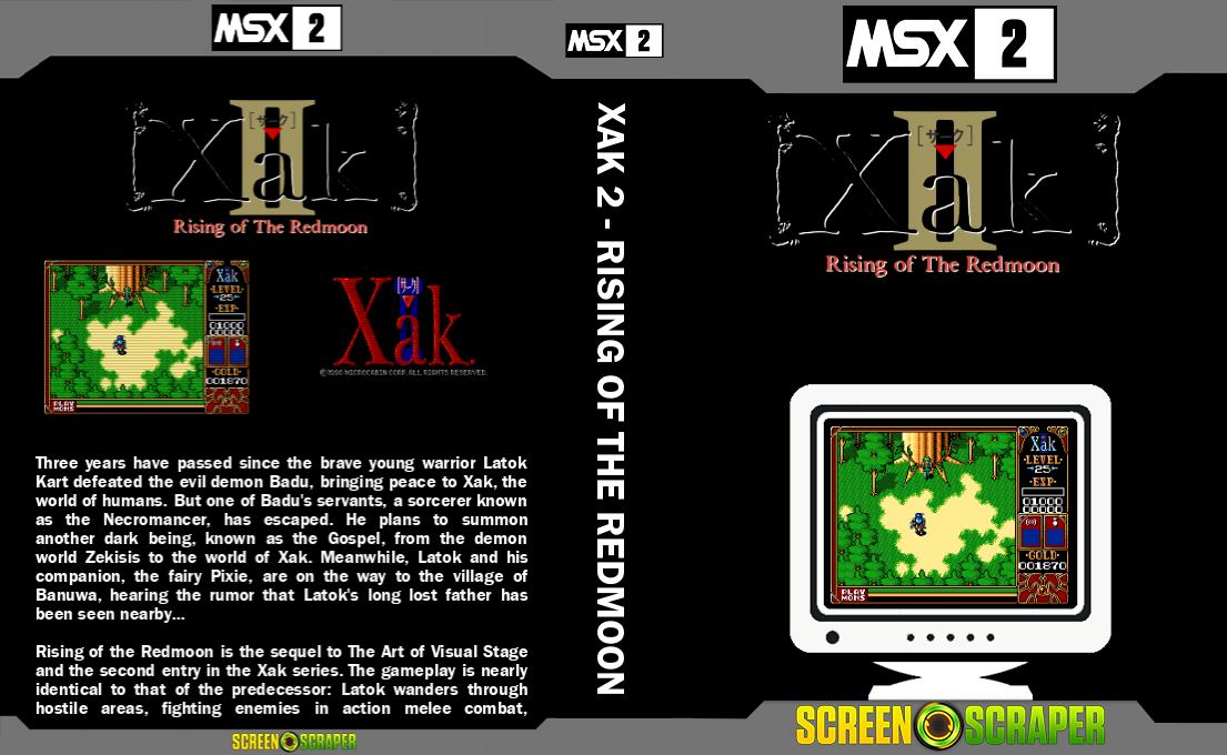Xak 2 - Rising of the Redmoon — box-texture (SS)