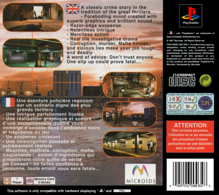 Last Report, The — box-2D-back (EU)