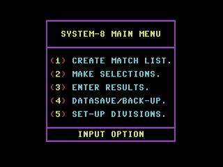 System 8 : The Pools Predictor — ss (WOR)