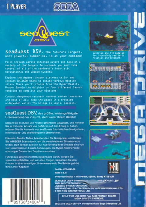 Seaquest Dsv — box-2D-back (EU)