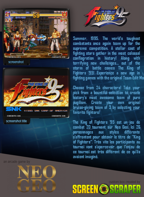 The King of Fighters '95 — box-2D-back (SS)