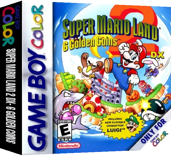 Super Mario Land 2 : 6 Golden Coins DX — box-3D (US)