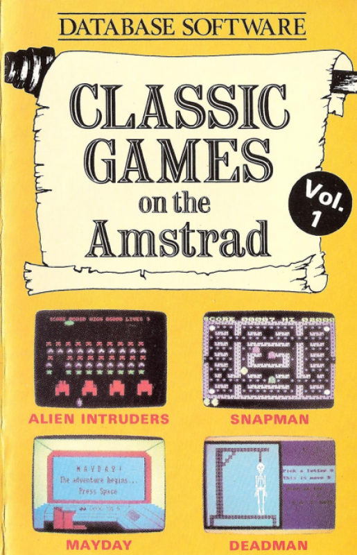 Classic Games On The Amstrad Vol. 1 box art