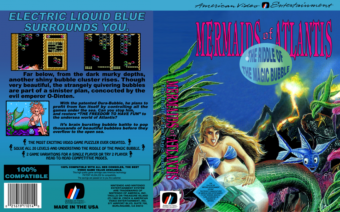 Mermaids of Atlantis - The Riddle of the Magic Bubble — box-texture (US)