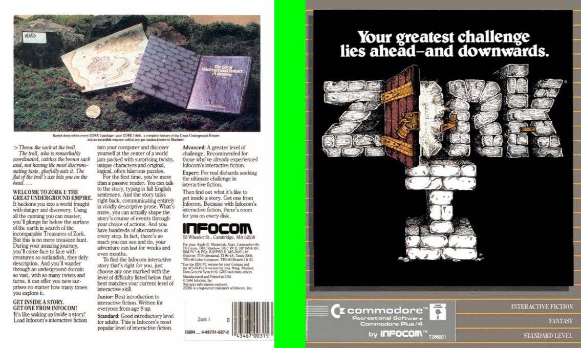 Zork - The Great Underground Empire — box-texture (US)