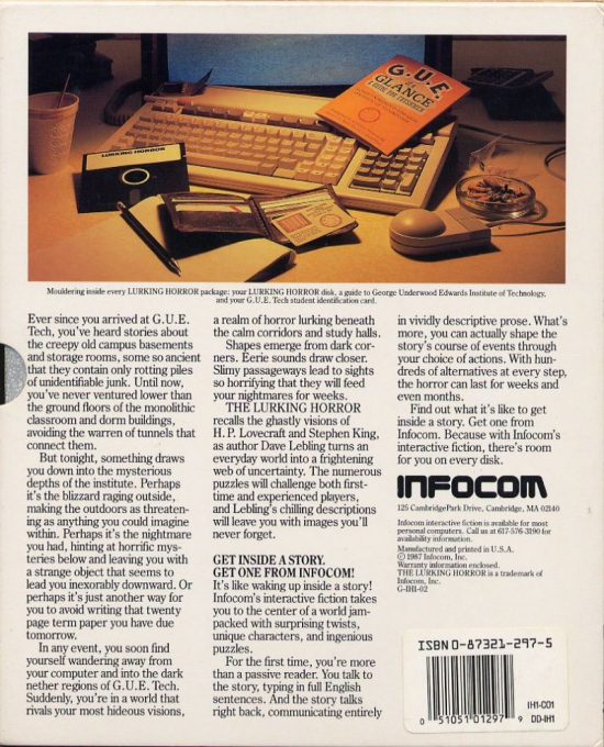 Lurking Horror, The — box-2D-back (US)