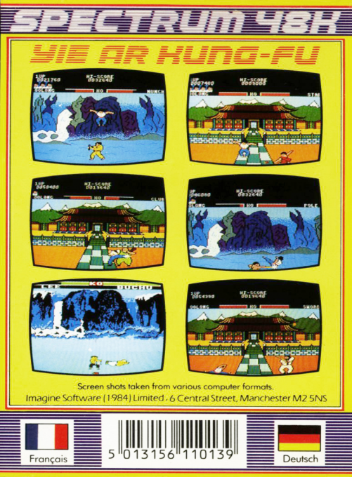 Yie Ar Kung-Fu — box-2D-back (EU)