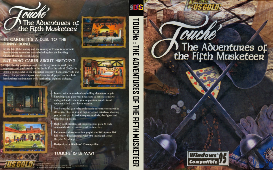 Touché - The Adventures of the Fifth Musketeer — box-texture (US)