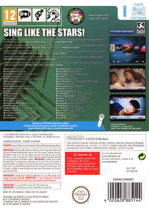 Let's Sing 10 — box-2D-back (UK)