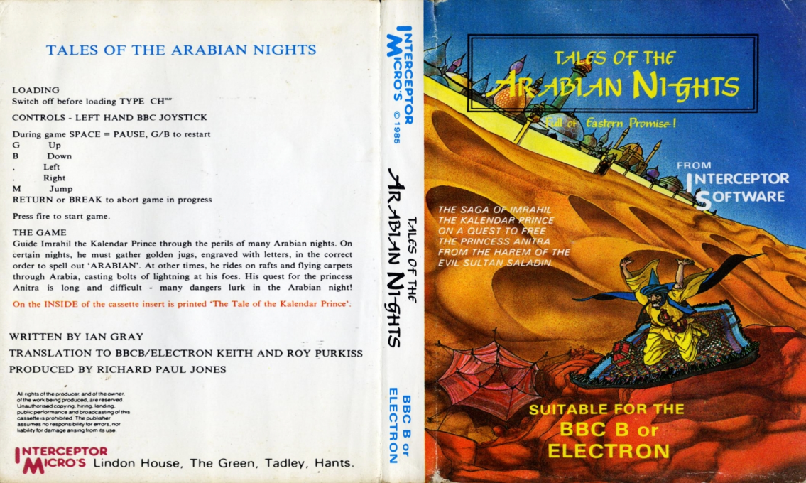 Tales Of The Arabian Nights — box-texture (EU)