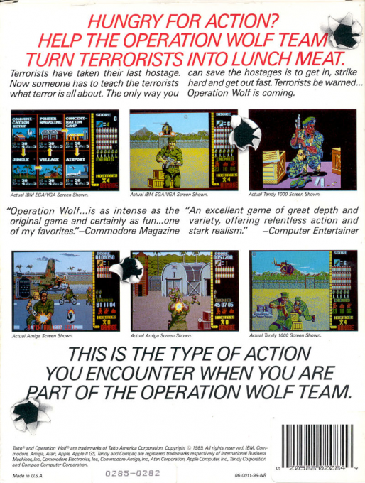 Operation Wolf — box-2D-back (US)