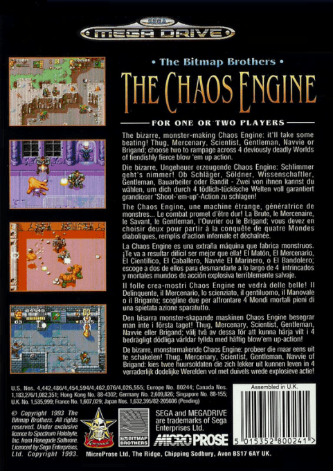 Chaos Engine, The — box-2D-back (EU)