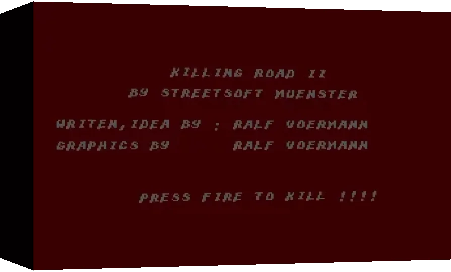 Killing Road II — box-3D (WOR)