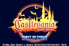 Castlevania - Aria of Sorrow — sstitle (FR)