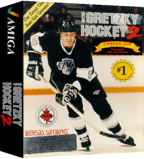 Wayne Gretzky Hockey 2 — box-3D (US)