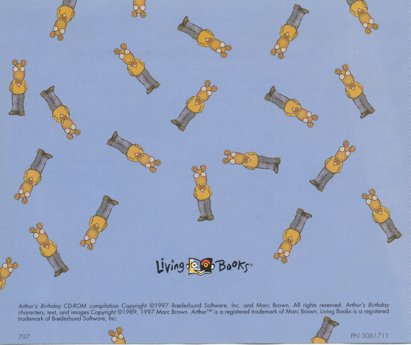 Arthur's Birthday — box-2D-back (US)