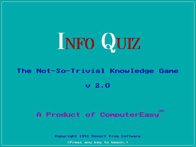 Info Quiz — sstitle (WOR)